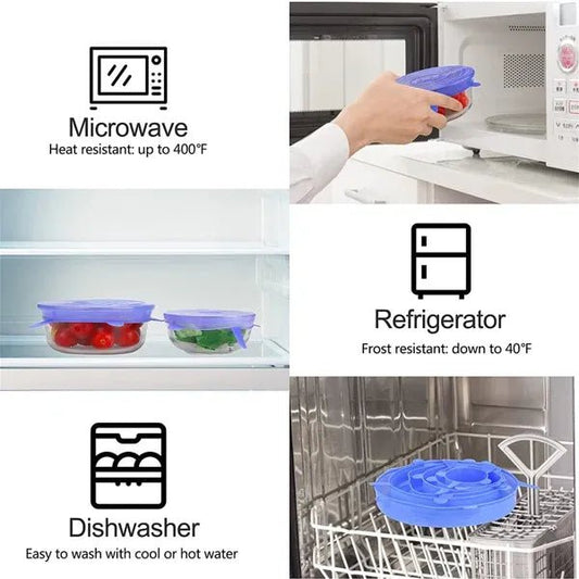 Silicone Food Covers - The Kitchen Ease