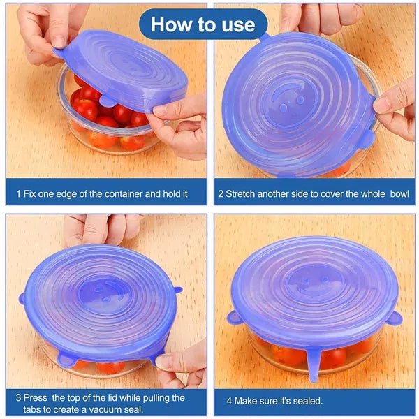 Silicone Food Covers - The Kitchen Ease