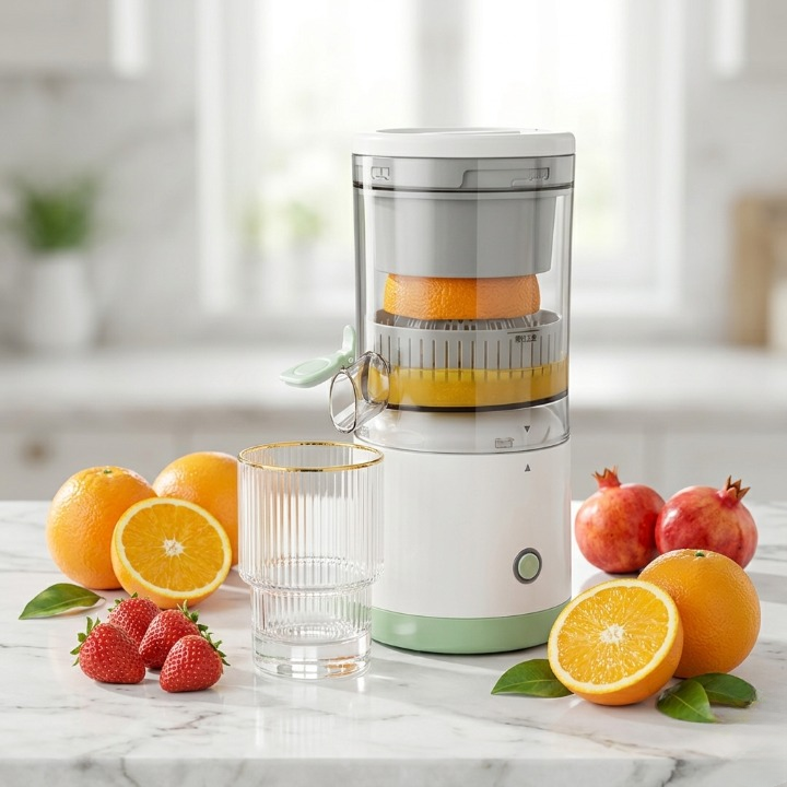 Automatic USB Rechargeable Portable Citrus Juicer & Orange Squeezer Machine