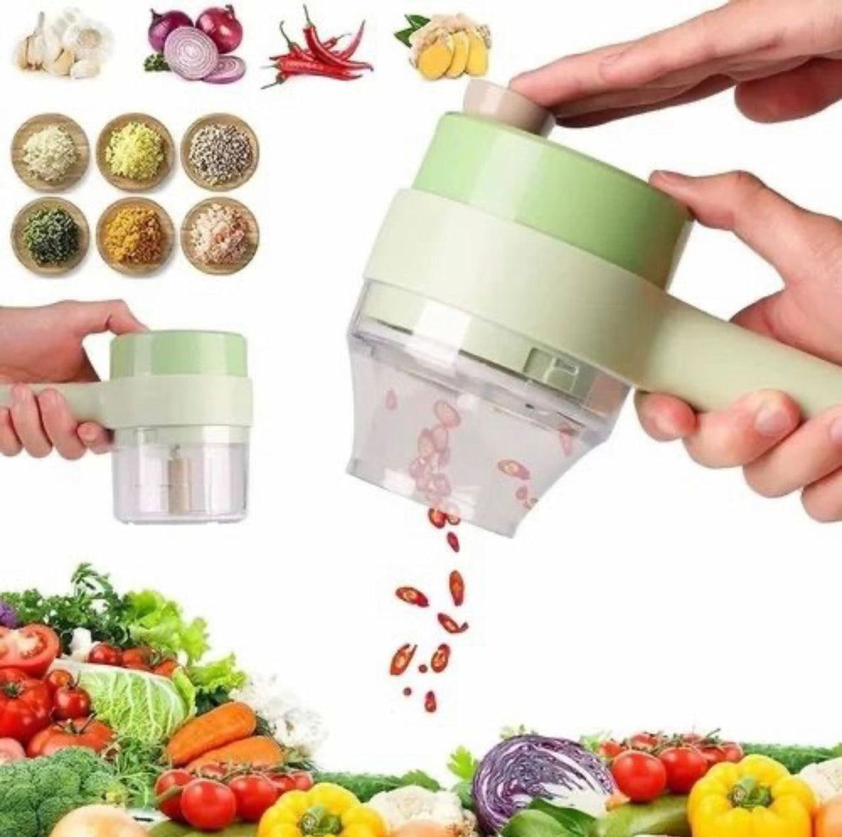 4-in-1 Wireless Chopper - The Kitchen Ease
