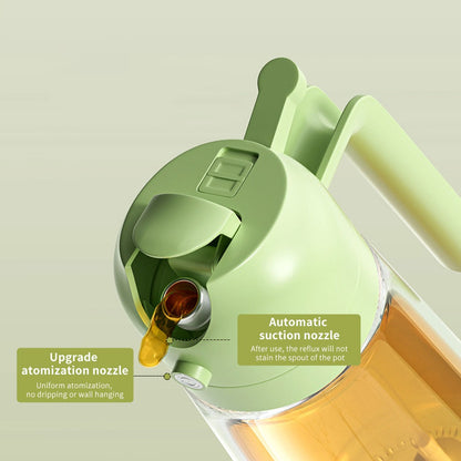 Premium 2-in-1 Glass Oil Spray & Pour Bottle for Cooking & Air Fryer