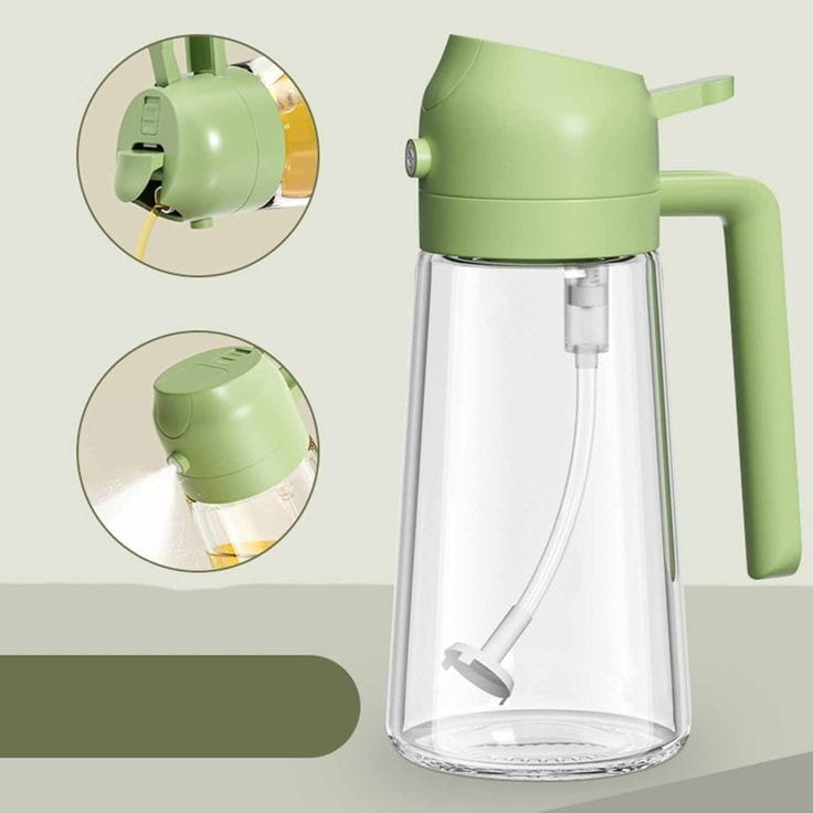 Glass Oil Spray Bottle - The Kitchen Ease