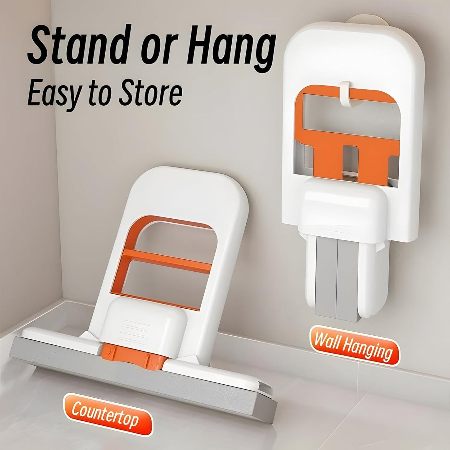 Mini Portable Foldable Desktop Squeeze Mop for Kitchen & Bathroom Cleaning