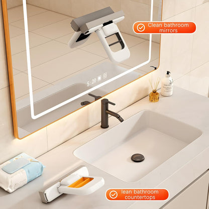 Mini Portable Foldable Desktop Squeeze Mop for Kitchen & Bathroom Cleaning