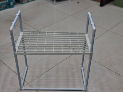 Premium 2-Tier Microwave Oven Storage Rack & Kitchen Counter Organizer