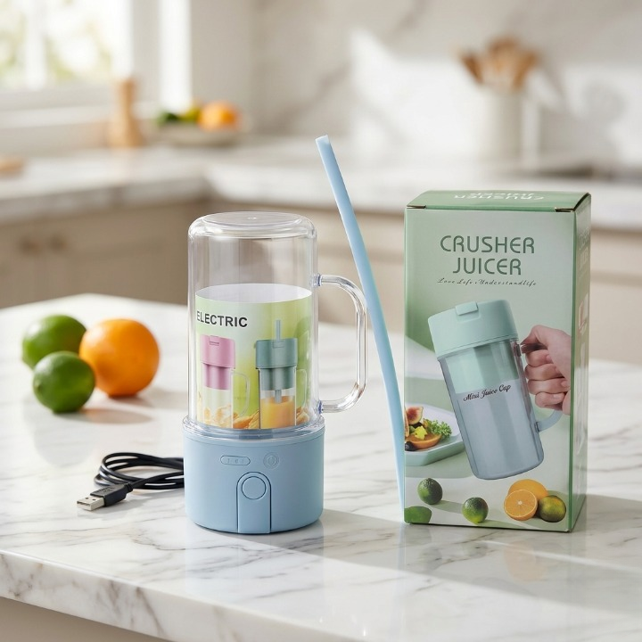Portable USB Rechargeable Mini Electric Juicer & Smoothie Blender Bottle