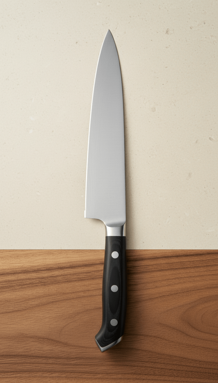 Stainless Steel Chef’s Knife 8-Inch Blade - The Kitchen Ease