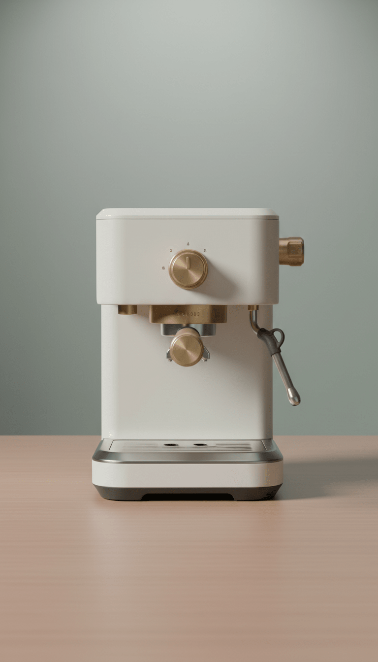 Matte Espresso Machine With Dual Boilers - The Kitchen Ease