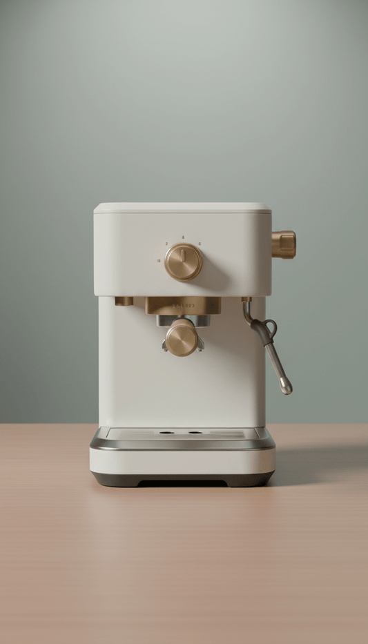 Matte Espresso Machine With Dual Boilers - The Kitchen Ease
